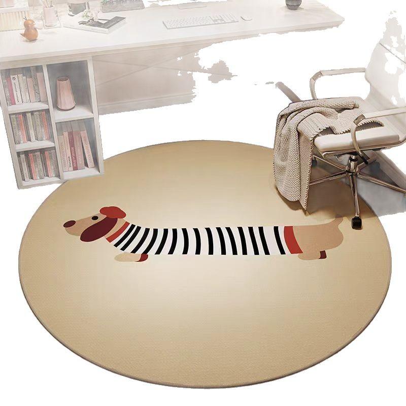 Round Floor Mat, Thickened Anti-Drop Baby Crawling Mat In Living Room, Children'S Reading Area, Dirt-Resistant And Non-Slip Mat In Bedroom