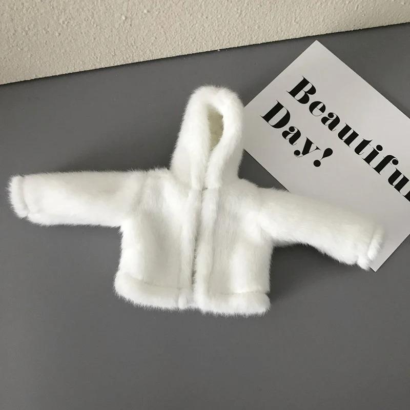 1 Peça Roupas para Boneca Blythe Casaco Longo de Pelo Macio Tops Calças de Yoga Leggings Roupa Casual Quente para Bonecas Blyth OB24 Pullip 1/6