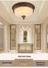 European Style Eye Protection Ceiling Light for Bedroom, Living Room, Balcony, and Entrance - French Retro Round Fixture