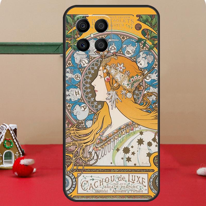 Alphonse Mucha Kunst Hülle Für Honor Magic 7 Lite 6 8 Pro Honor 400 200 70 90 X8c X8b X9a X9b X9c X9d Win RT Hülle