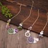 1pc KAMILLE Women's Seashell Pendant Necklace - -Plated Hollow-Out Flower & Seashell, Minimalist Elegant Beach for Parties
