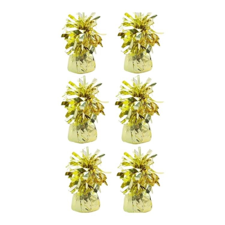 6Pcs Metallic PET Foil Balloon Holder Heavy Duty Balloon Stabilizers Weights For Birthdays Weddings Festival Celebration