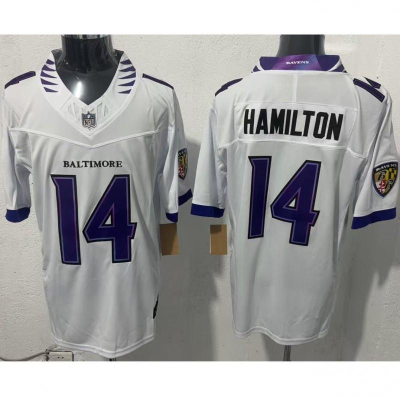 Maillot de Football NFL Baltimore Ravens Derek Henry 22 Troisième Génération Style Authentique Vêtement pour Fan