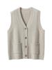 Women's Cashmere Vest: Autumn & Winter Style, Sleeveless, Fashionable Layering Cardigan, 7-Gauge Thick