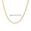 Shiny Metal Simple Silver Color Necklace Women Elegant Exquisite Jewelry Gift