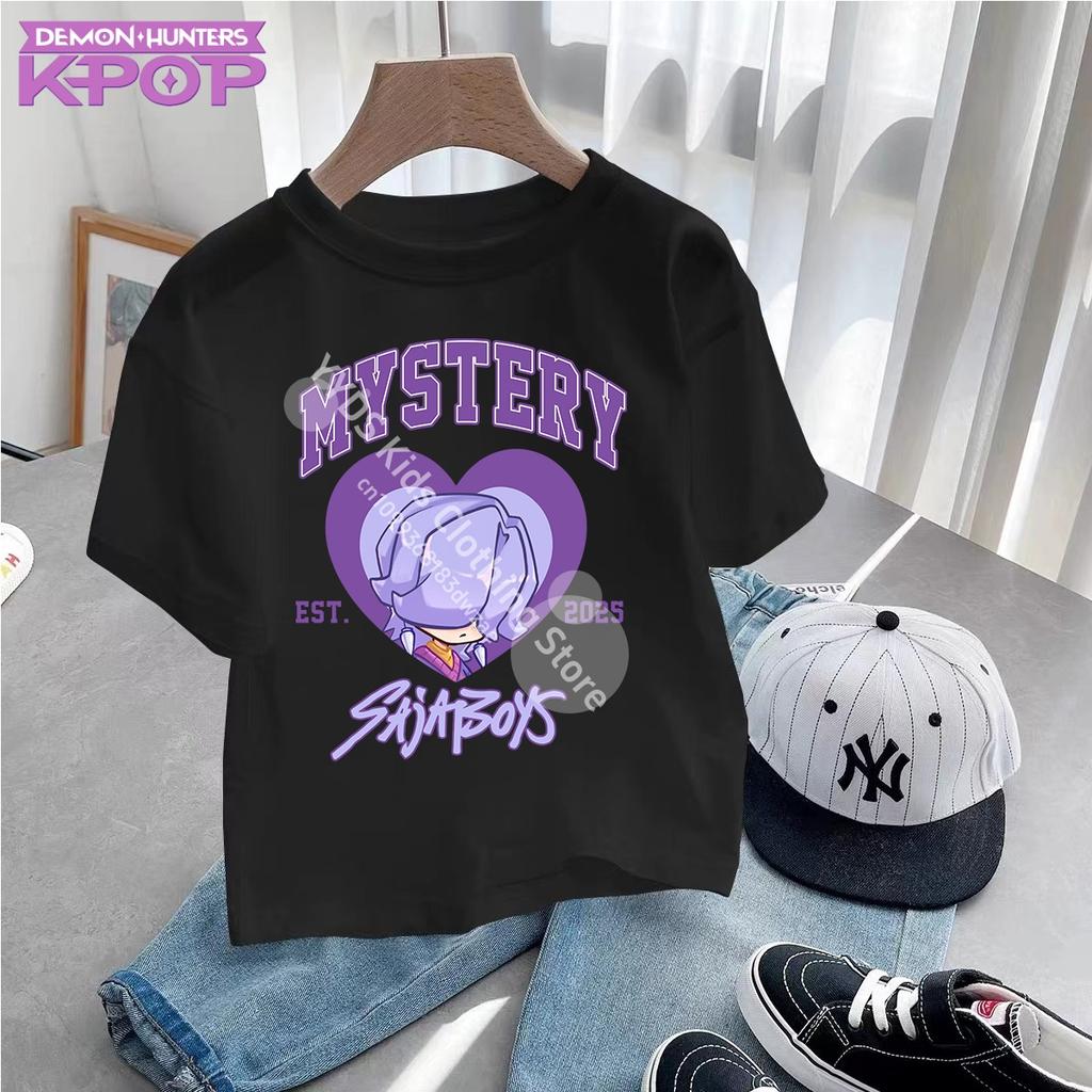 KPop Lovci démonů Saja Chlapci Dětské oblečení Léto Kreslené Derpy Tygří oblečení Móda Chlapecké tričko Bavlna Dětská trička
