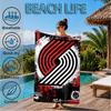 Trail Blazers Logo Beach Towel, Microfiber Beach Towel, Perfect For Pool, Beach, Travel, Home Decor Beach Party Fan Gifts