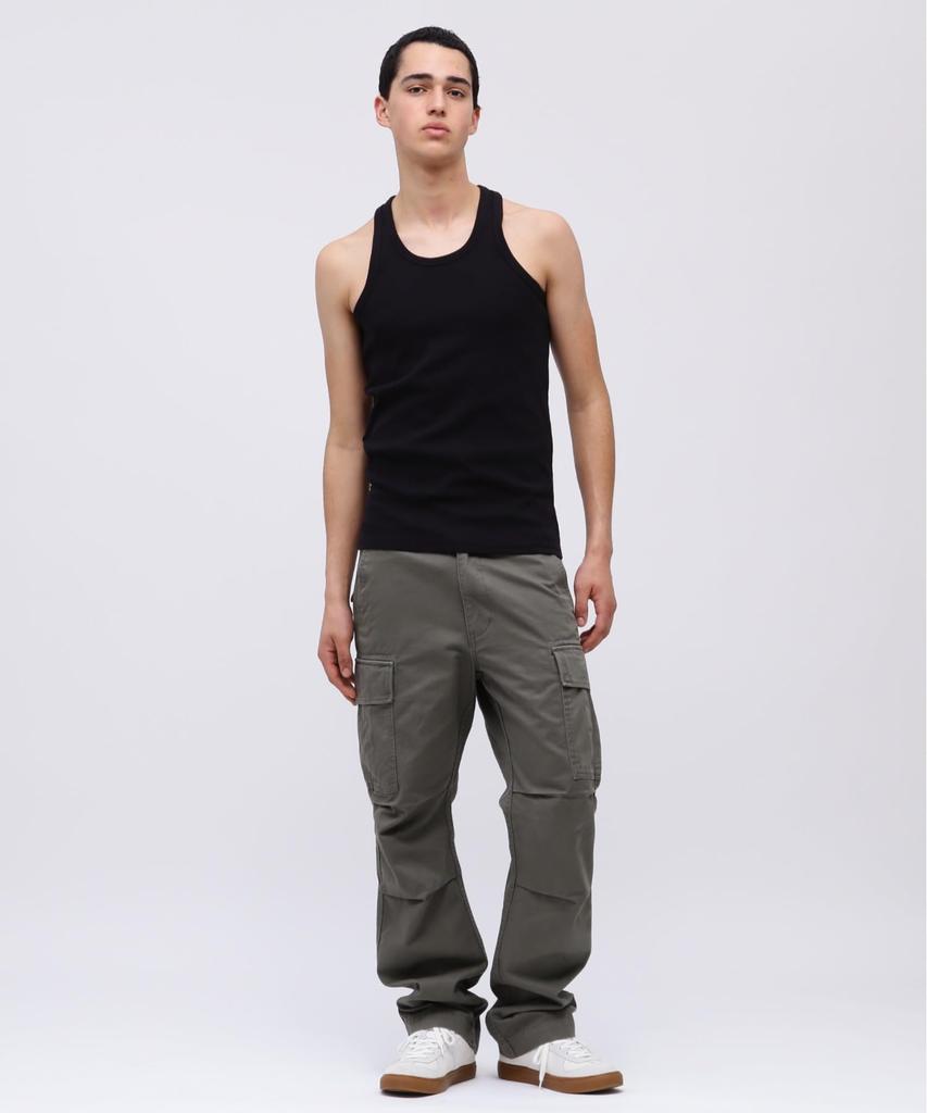 AVIREX DAILY RIB TANK TOP 6143503 Black