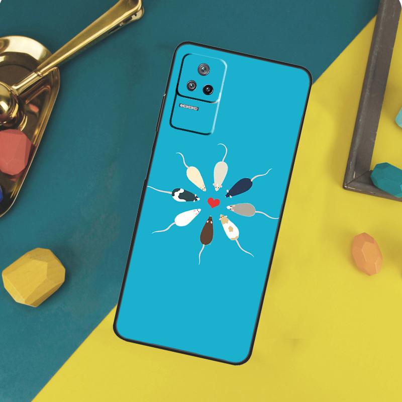 Mouse Rat Case For Xiaomi 14T Pro 11T 12T 13T 13 14 15 Ultra POCO X7 Pro X3 X5 X6 M6 F5 F6 Pro Funda
