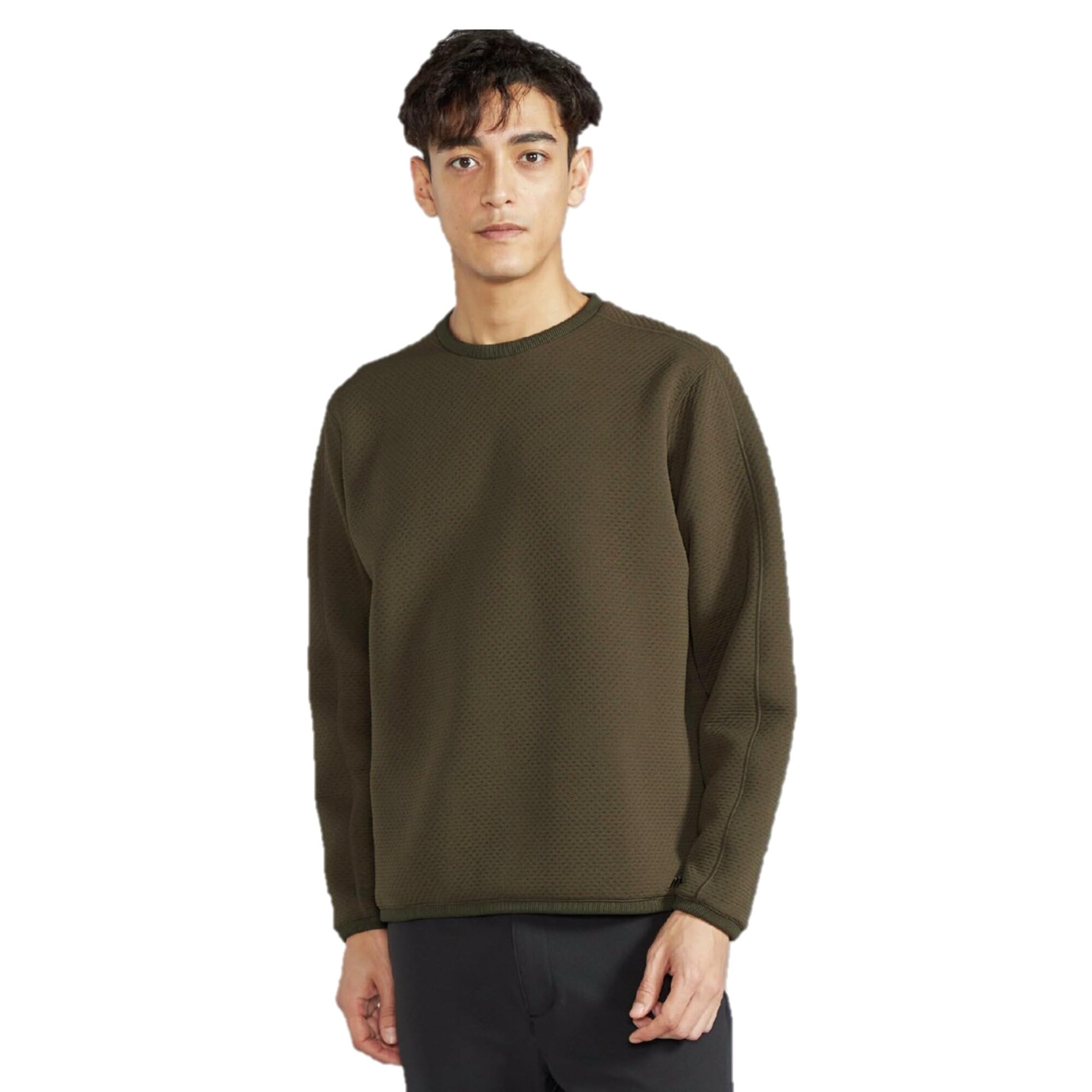 

Mizuno Breath Thermo Ripple Quilted Outdoor Dark Olive Men s Jacket, Heat-Generating Material, B2MCC503,