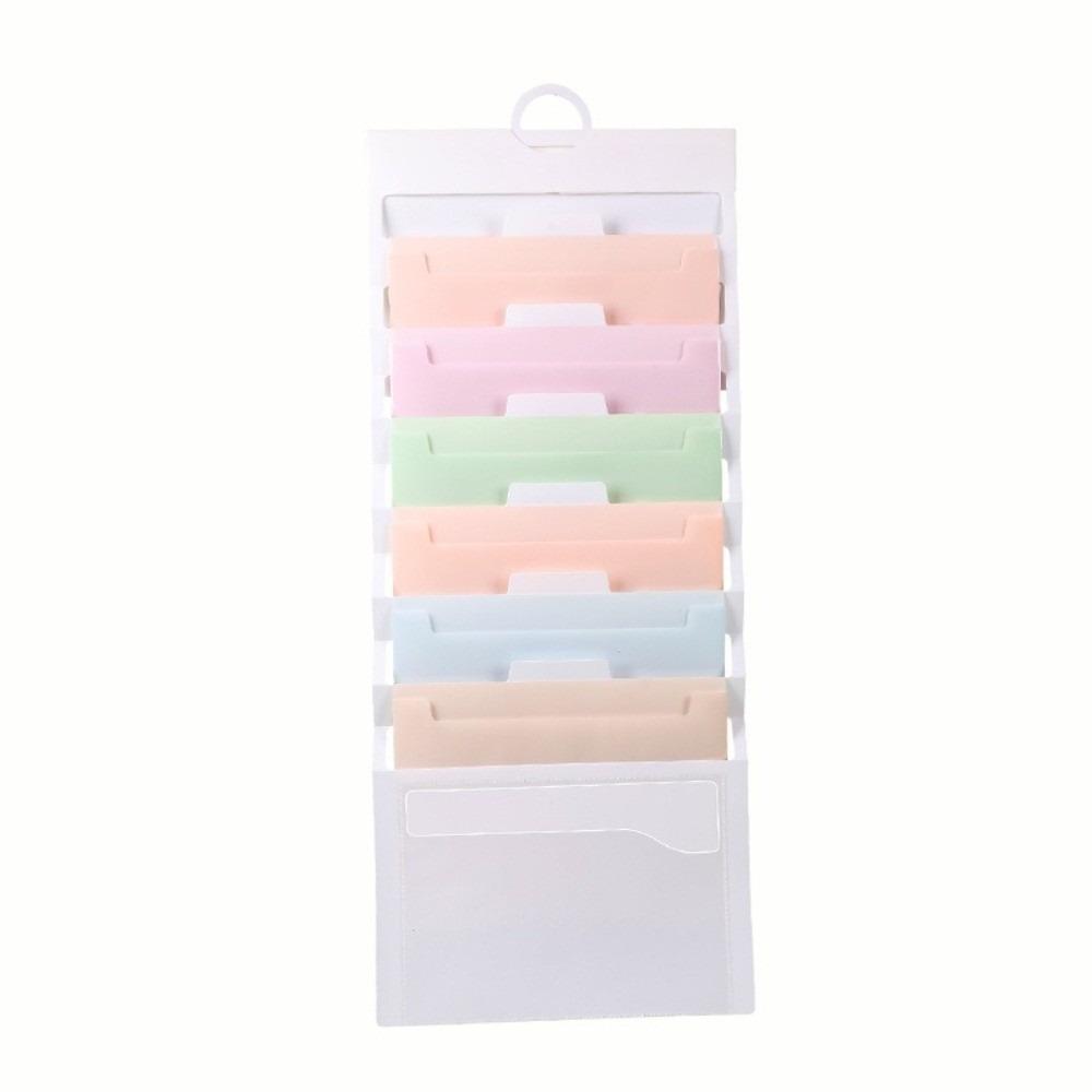 Large Capacity File Organizer 6 Pockets File Storage Bag Portable Hanging File Folders  Office