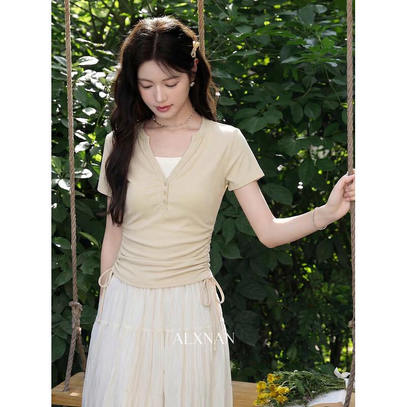 Women s  Butter Puff  Design Short Sleeve T-shirt S