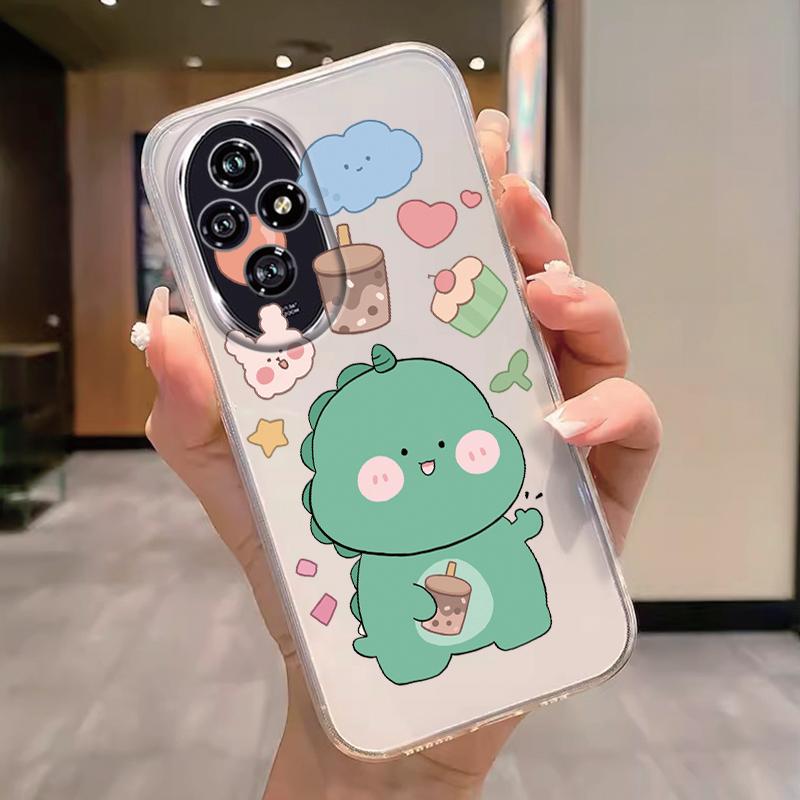 

Transparent Case For Honor 200 400 Pro Lite Cover Cartoon Flowers Butterfly Soft TPU Shockproof Fundas Shockproof Bumper Bags Honor 200