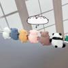 Monitor Decoration Cute Cartoon Animal Car Ornament Auto Interior Dashboard Computer Monitor Screen Accessories For Gifts
