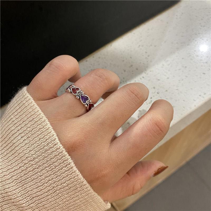 Trendy Japanese & Korean Zircon Open Ring - Elegant, High-End Design for Women