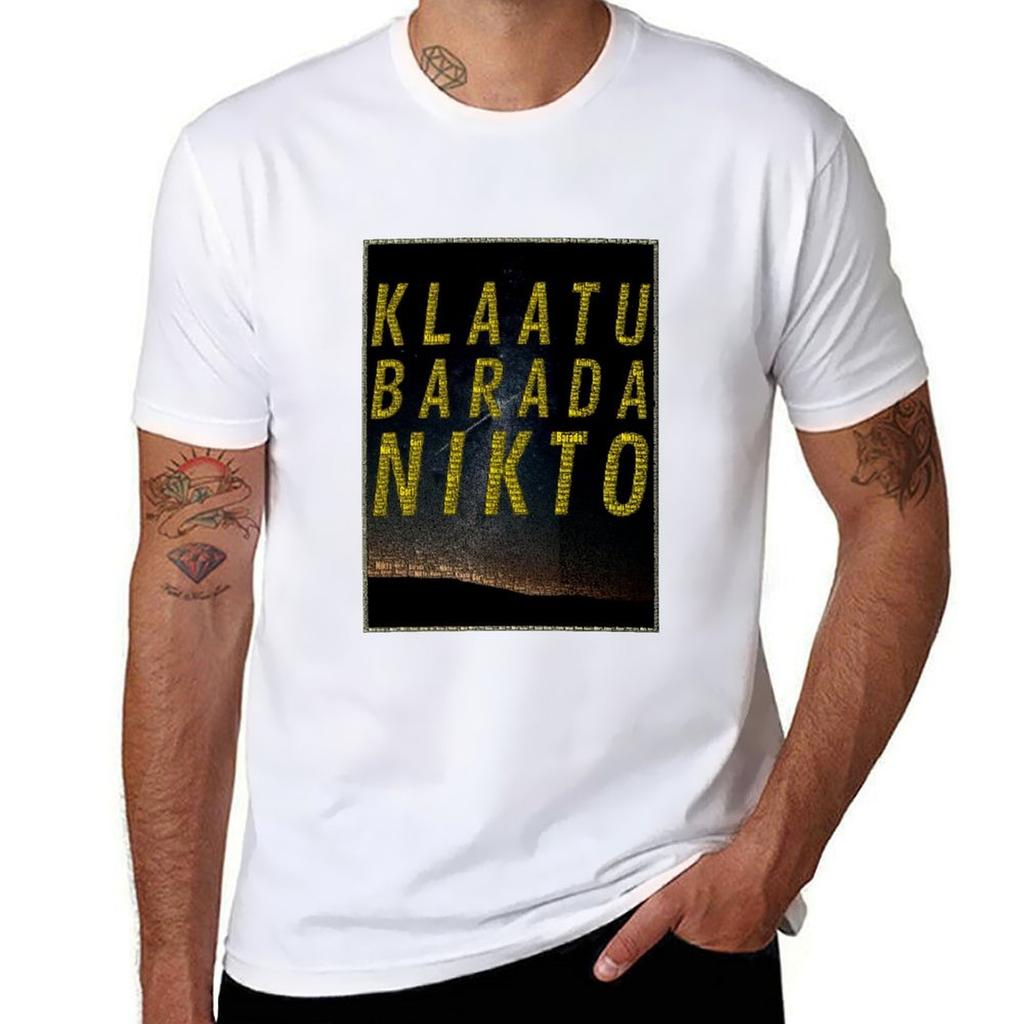 Klaatu Barada Nikto T-Shirt Feuchtigkeitsableitend Schnelltrocknendes T-Shirt