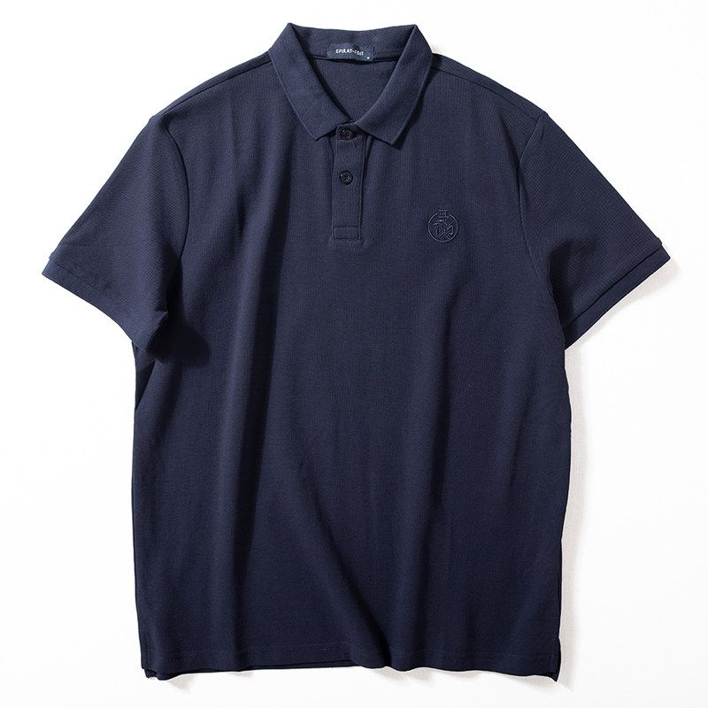 Short-Sleeved Men's Polo Shirt 2025 Summer New Style Breathable Half-Sleeved Top Versatile Business Casual Work Clothing Lapel T-Shirt