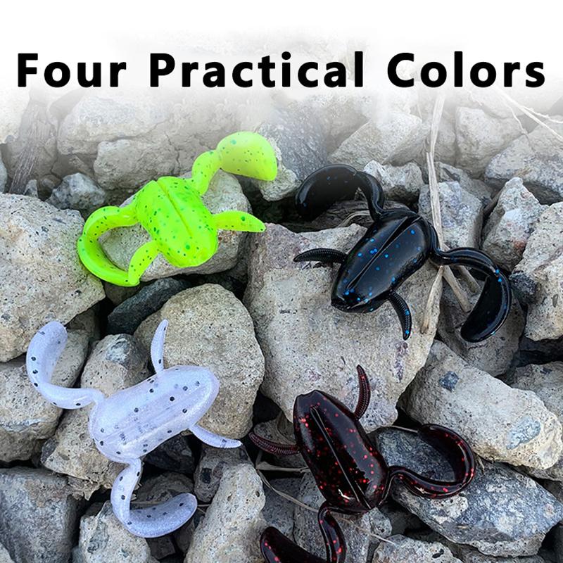 

5Pcs Lua Frog Bait Realistic Shape Powerful Attacking Predator Fish Soft Bait Bass Fake Bait 5pcs