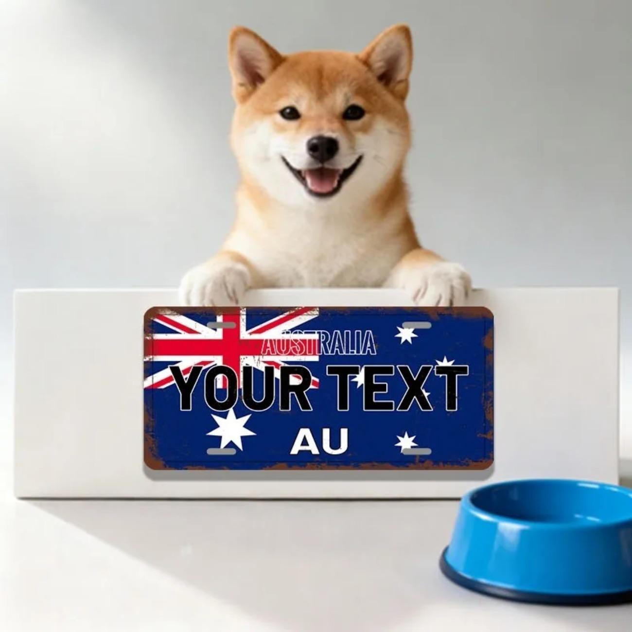 

Custom Australia Aluminum Wall Art Metal Tin Sign for Home Decor чорний