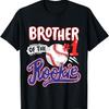 Brother of Rookie 1st Baseball Birthday Party Theme Matching T-Shirt
