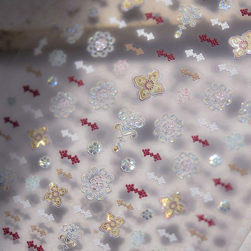 

Shell Bohemia Tomoni Colored Glaze Nail Sticker Shell light glass buckle 4014