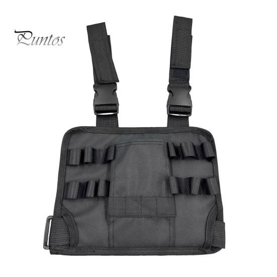 

Сумка для хранения инструментов электрика. Большая вместимость. Встроенный держатель бит. Компактная переносная кобура с регулируемым поясным ремнем. чёрный