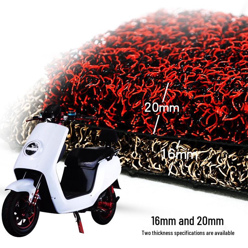 Daikin Niu Non-Slip Rainproof Electric Car Foot Pads - Imitation Calf Fire Cat Pattern