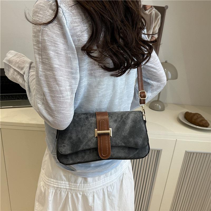 Niche Design High-end Baguette Bag Shoulder Messenger Bag Casual Versatile Texture Commuter Bag Women