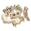 10 Stück Halloween Dekoration Holzschmuck Kürbis Geist Fledermaus Hängeanhänger Frohe Halloween Party Zuhause DIY Basteln Kinderspielzeug Geschenk