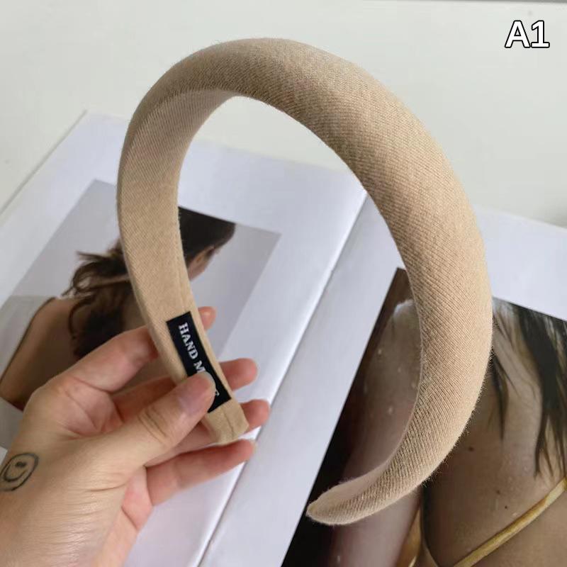 Elegant Korean Style Wide-Brimmed Sponge Headwear Headband For  Girls Hair Accessories