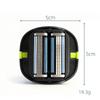 Men'S Convenient Multi-Blade Shaver Effortless Bald Head & Body Hair Grooming For Unisex Washable Shave Clean In One Strok