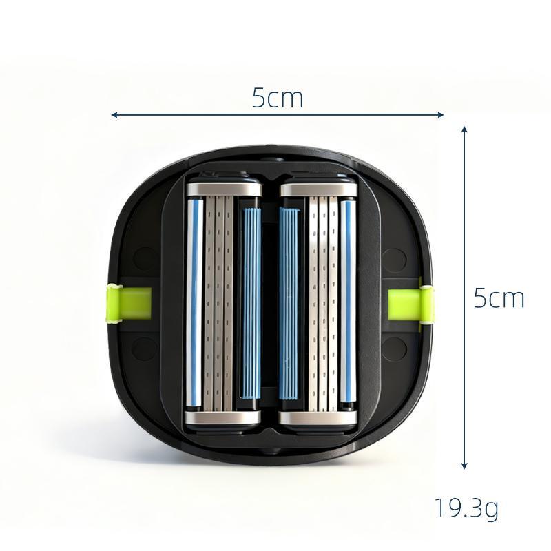 Men'S Convenient Multi-Blade Shaver Effortless Bald Head & Body Hair Grooming For Unisex Washable Shave Clean In One Strok