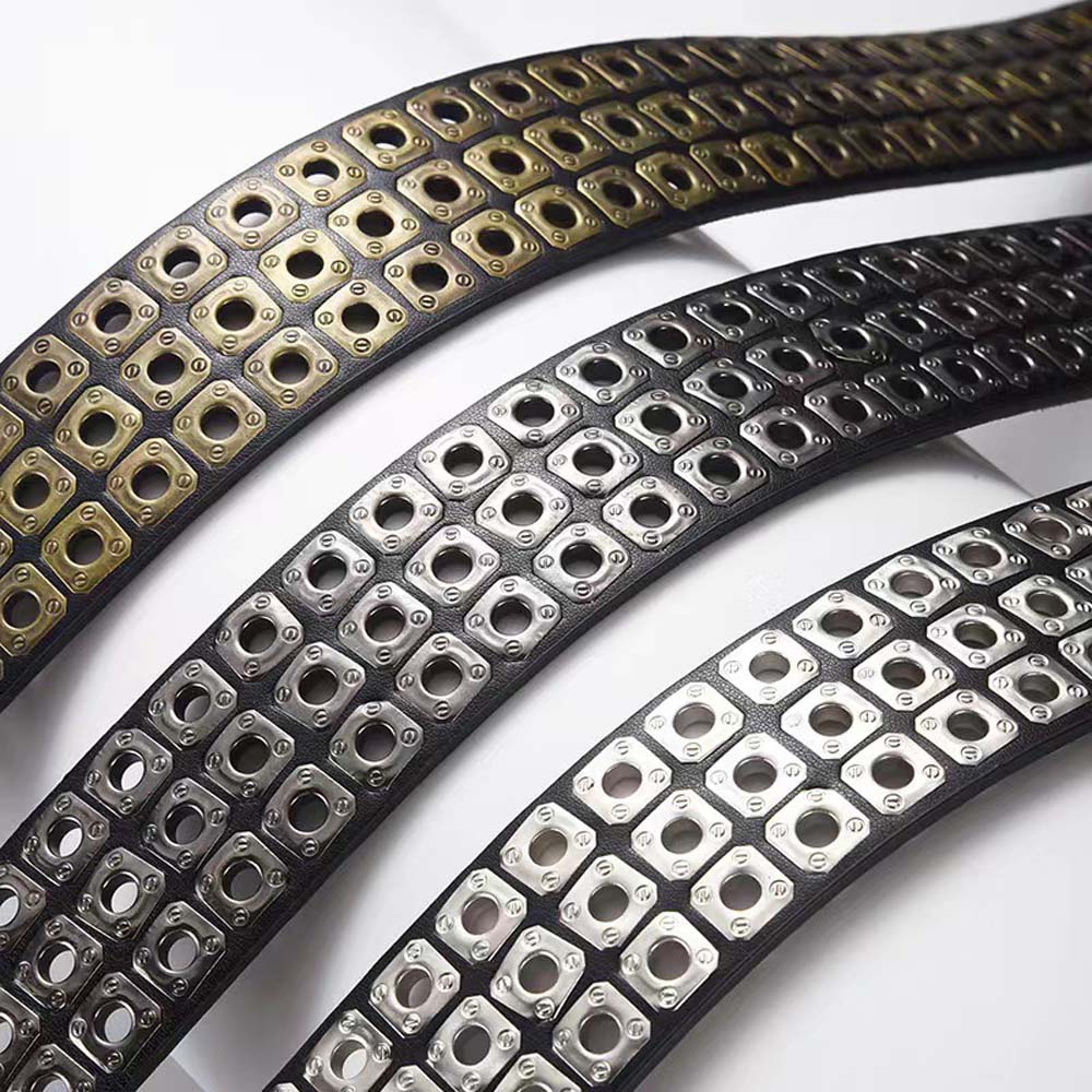 Belt Accessories Punk Style Rivet Belt Jeans Belt Wide Belt for Girdles Gifts