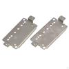 Double Coil Guitar Bridge Pickup Replacement Parts Flat Bottom Mountings Set Humbucker