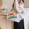 Regenbogen transparent Mutter-Kind-Tasche Tragetasche Sommer große Kapazität neu vielseitig lässige Umhängetasche