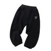 Winter 2025 Girls' Fleece-Lined Bowknot Sweatpants - Thick Casual Pants for Autumn/Winter