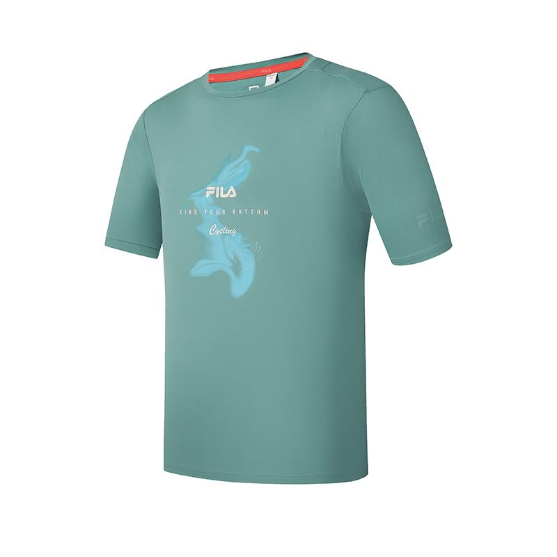 

New FILA CYCLING T Shirt Men s Tempered Copper Green A11M528103F-GN 185/104A/XXL