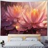 Beautiful Lotus Tapestry, Dreamy Landscape, Wall Hanging Cloth, Hippie Home Wall Art Decoration, Office And Living Room Tapestry