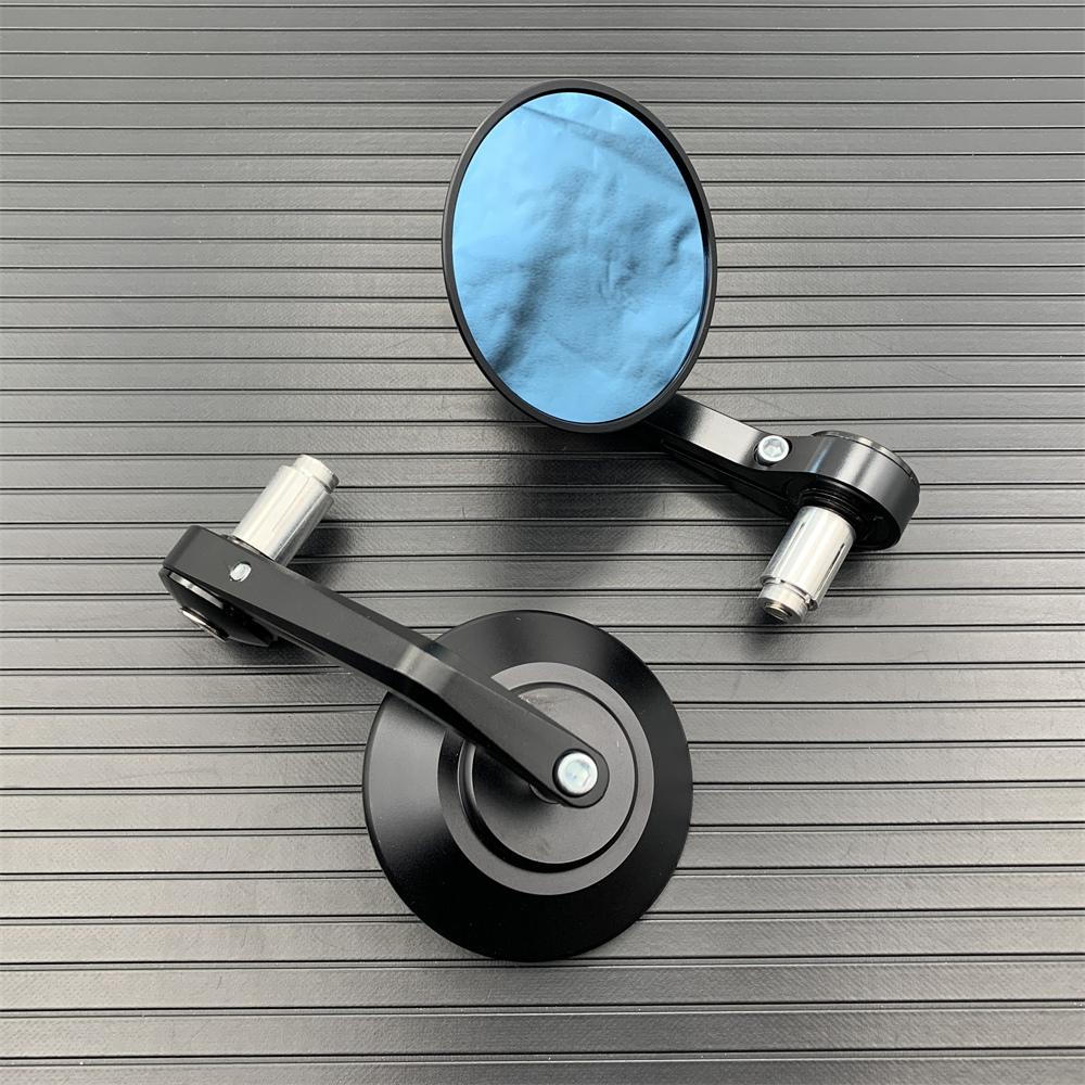 Motorcycle Bar End Mirror Universal Rear View Mirrors CNC Aluminum 7/8" 22mm For KAWASAKI NINJA 400 Z650 Z750 Z800 Z900 MT09 07