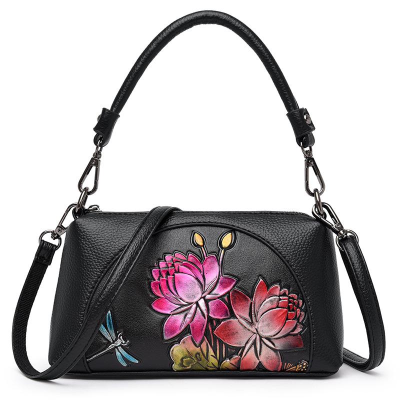 

Модная сумка для мам, новая тисненая сумка через плечо в китайском стиле, многослойная сумка для мобильного телефона, высококачественная сумка через плечо