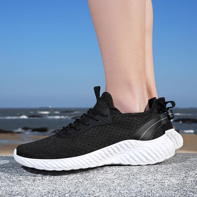39-48 Black Casual Sports Shoes Casual Men's Shoes Lightweight Soft Bottom Casual Running Shoes