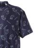 shirt vegetable logo Golf x Sax 6 [PEARLY GATES] Men's short-sleeved high-neck (stretch pattern) / / 053-5167507 081_Purple [LL]
