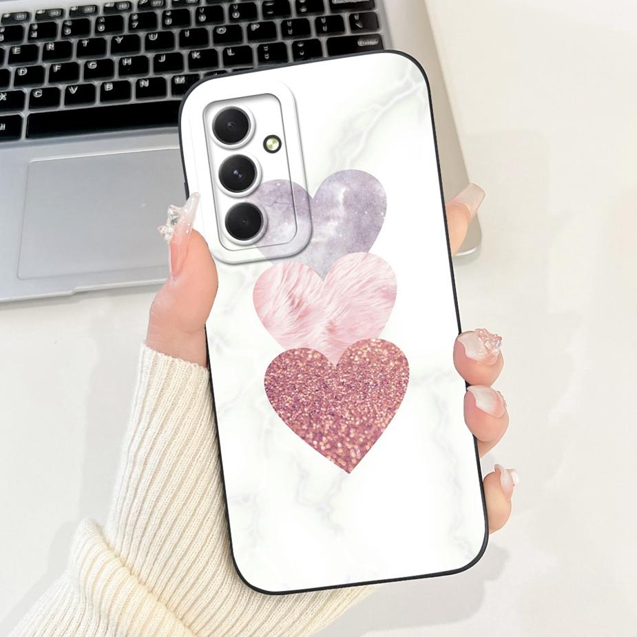 For Samsung Galaxy S24 FE Case SM-S721B Cute Fashion Cartoon Cover Soft TPU Phone Case For Samsung S24 FE S24FE Shell 6.7'' Bags