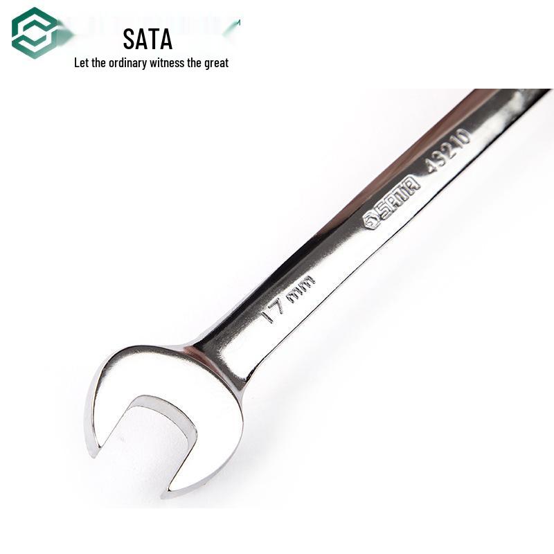 SATA Fully Polished Dual-End Ratcheting Wrench Set (43201-43227)