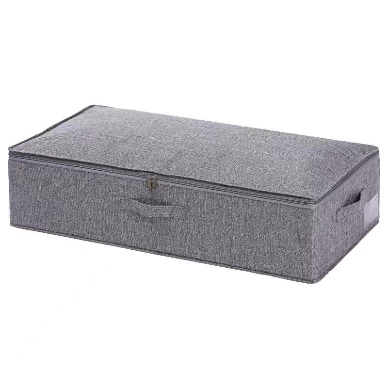 Under Bed Storage Container Closet Organizer With 3 Handles Sturdy Foldable Clothes Storage Bin Thick Fabric Blanket Storage Bag