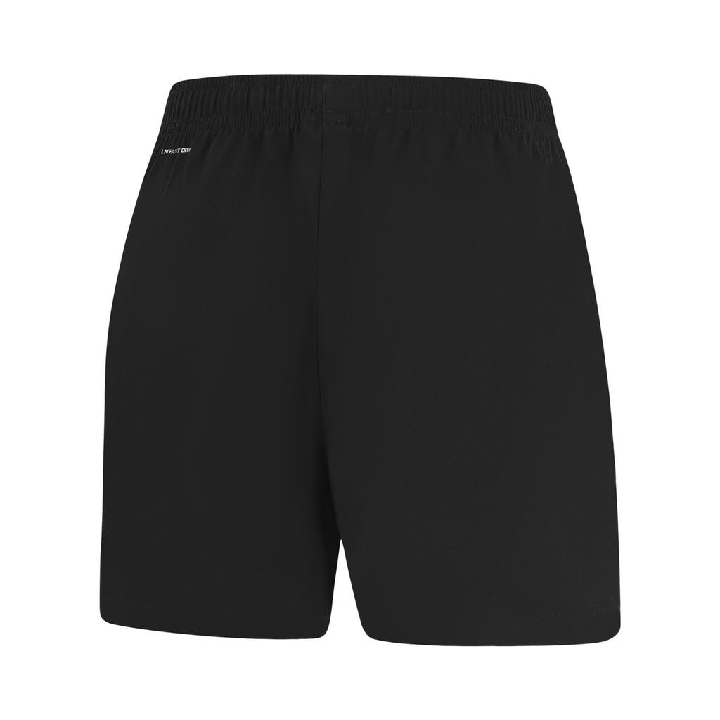 Li-Ning Moda Shorts Respiráveis de Secagem Rápida Feminino Preto AKSW430-2
