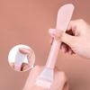 Pink Silicone Facial Mask Brushes Dual-use Mud Film Brush DIY Film Soft Head with Scrapers Integrated Adjusting Beauty Tools New