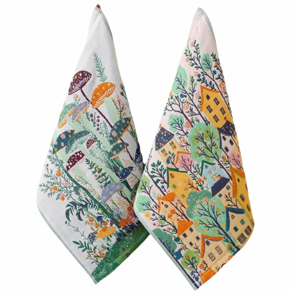 34x40cm Kitchen Towel Quick Dry Tea Towel High Quality Pure Cotton Dish Cloth  Home Restaurant