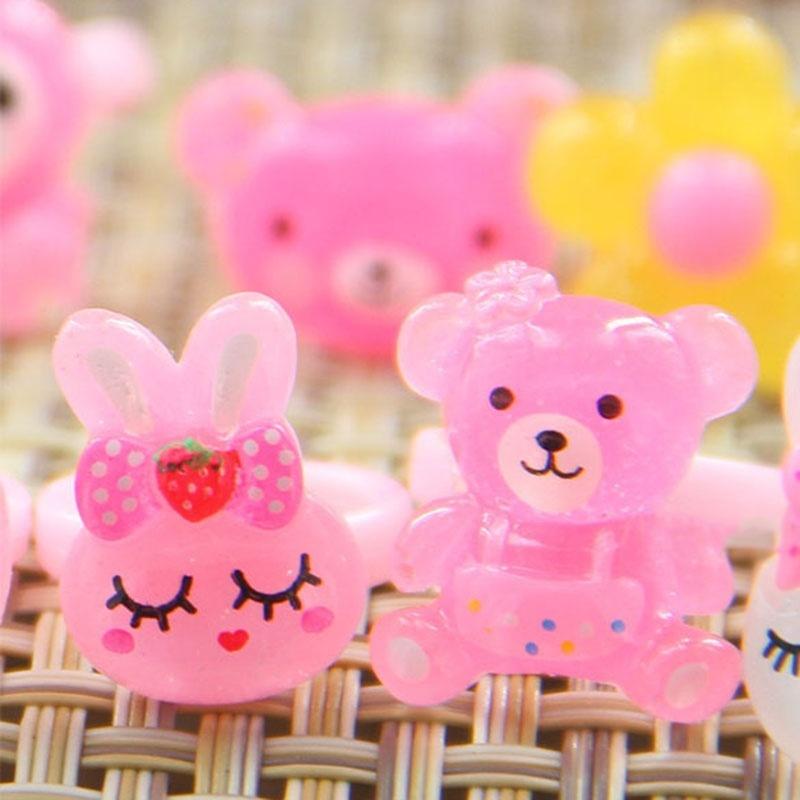 12/24/36 ks Hromady Hromadné Smíšené Plastové Dětské Děti Chlapci Dívky Kreslené Zvíře Květiny Ovoce