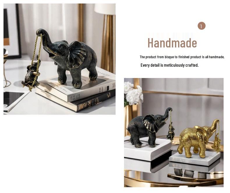 Elephant Ornament for Mother's and Baby's Room - Autumn Collection